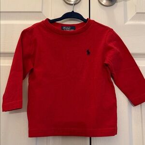 NWT Polo Ralph Lauren Red Long Sleeve 12mos